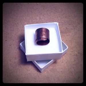 Handmade Copper Ring Size 6